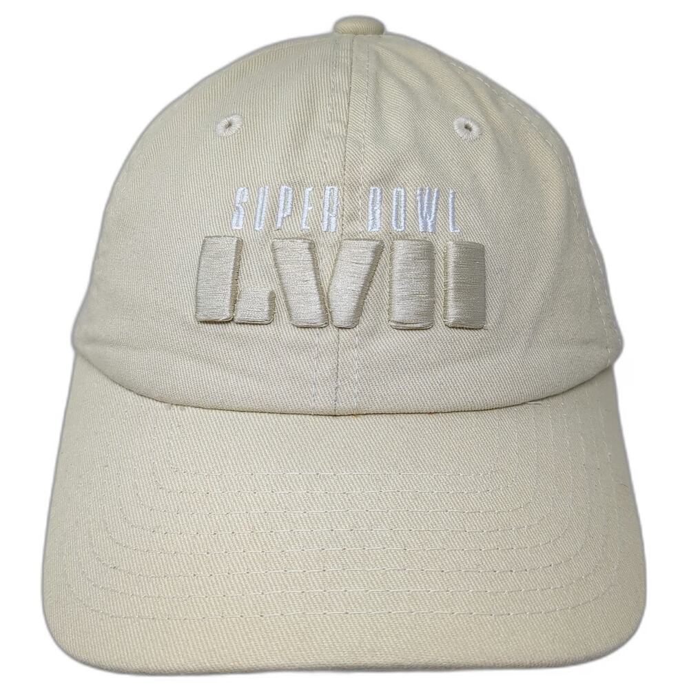 BDA Super Bowl LVII Baseball Cap Beige One Size Slideback NFL Official Hat